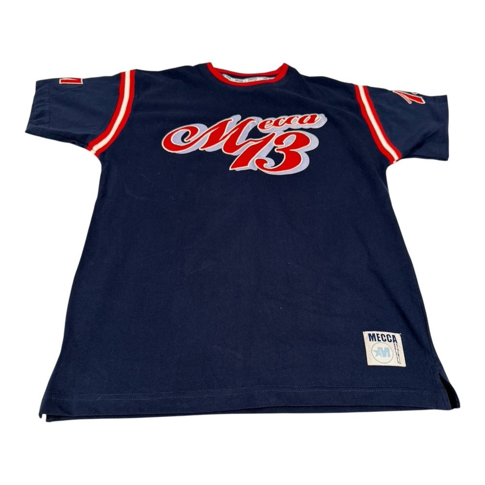 NWT Vintage Mecca League USA Teen‎ T-Shirt L (14/16) Navy Football 13